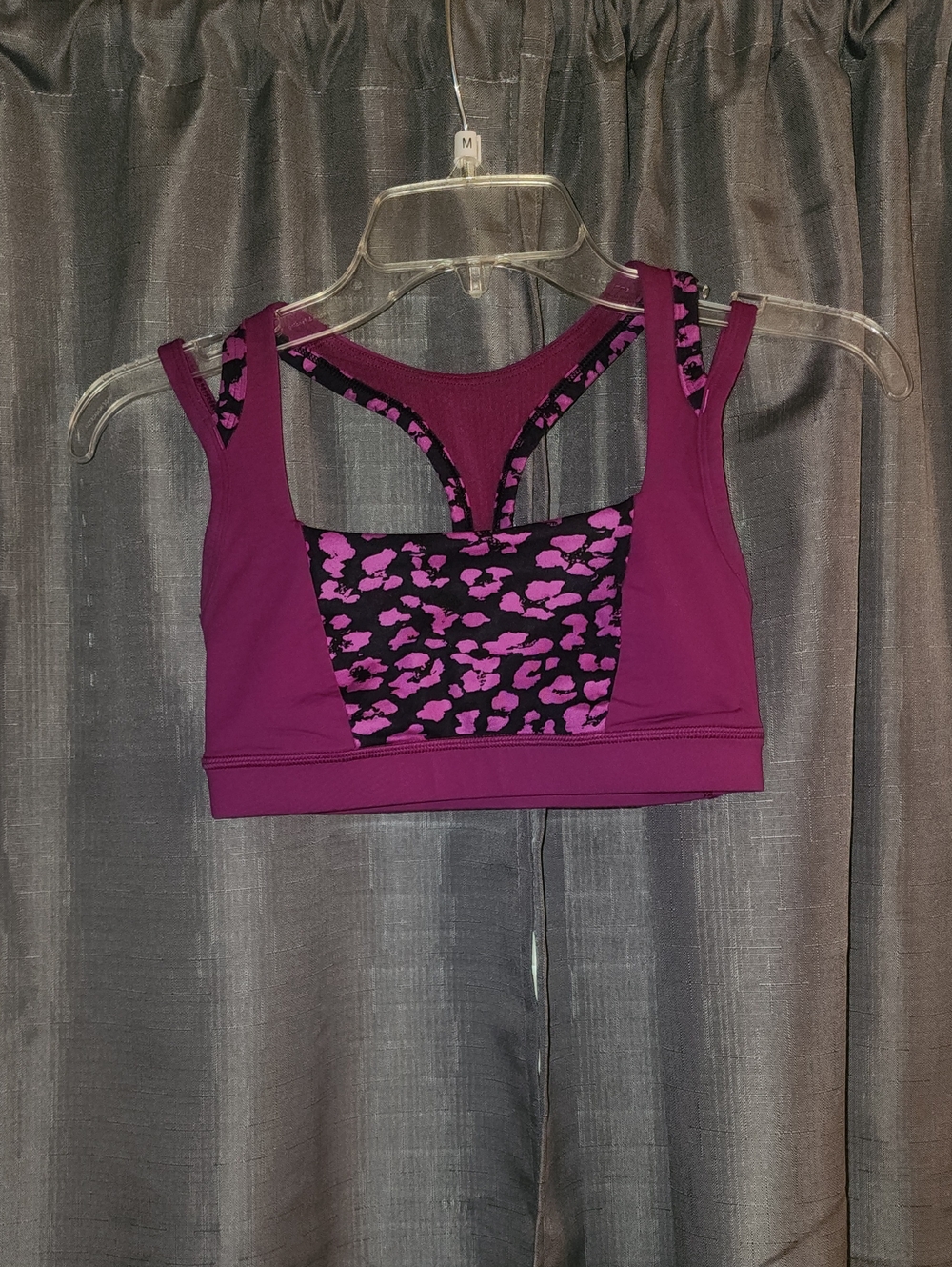 lululemon athletica Purple & Pink Animal-Print Racerback Sports Bra